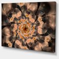 thumbnail image 2 of Pétales de Fleurs Fractales Brunes Gros Plan - Impression sur Toile Florale, 2 of 3