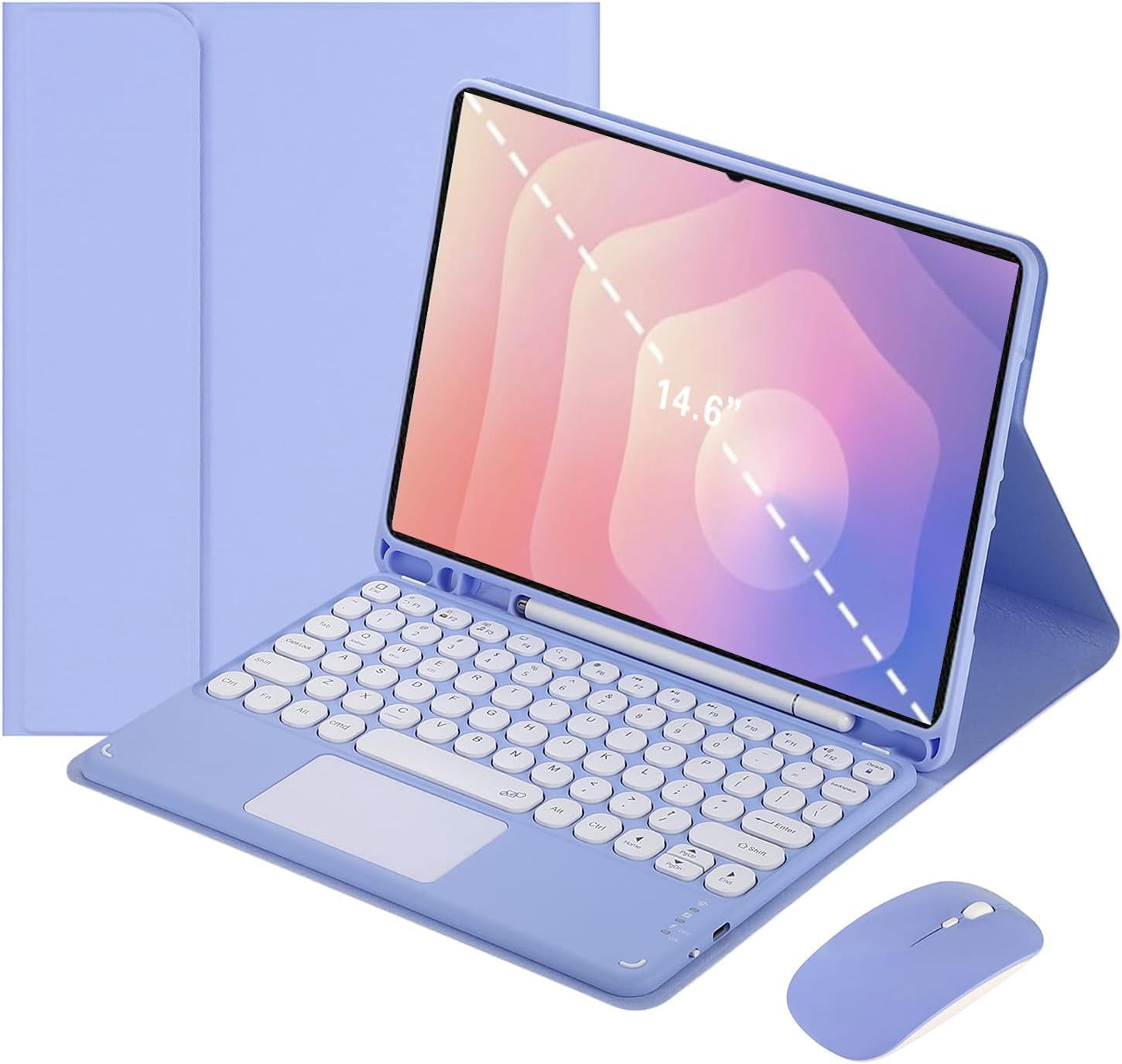 Touch Keyboard Case for Samsung Galaxy Tab S11 Ultra (14.6-inch) 2025 Model (SM-X930/SM-X936B)