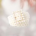 thumbnail image 3 of Milaget ' Beaded Waist Chain Waistband Bridal Square Buckle, 3 of 7