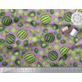 thumbnail image 3 of Soimoi Polyester Crepe Fabric Pear,Lemon & Watermelon Fruits Print Fabric by The Yard 52 Inch Wide, 3 of 3