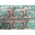 thumbnail image 4 of oneOone Cotton Silk Fabric Stripe|Leaves & Hen Block Print Fabric BTY 42 Inch Wide, 4 of 4