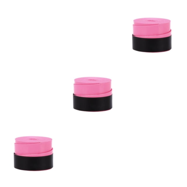 mmirethe Badminton Racket With Quick To Dry Technology - Long Lasting Grip Tape Multiple Surface Racket Over pink roll pack 3Set