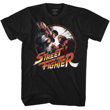 Street Fighter T-Shirt à Manches Courtes pour Adulte, Style Gaming, Punchy