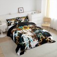 thumbnail image 4 of Erosebridal Rustic Skeleton Comforter Sets Queen Size, Western Animal Comforters & Duvets, Leopard Print Decor, Reversible 3pcs, 4 of 8
