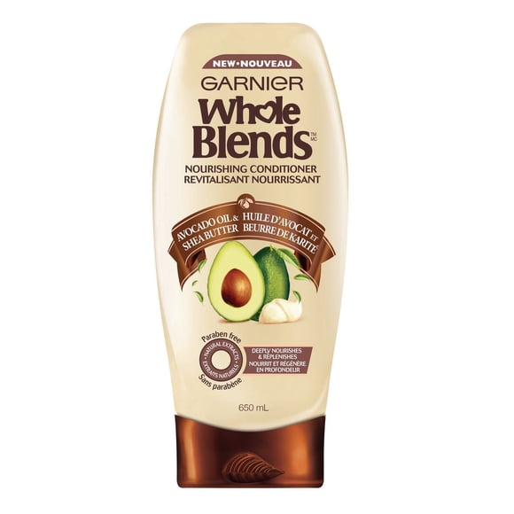 Garnier Whole Blends Avocado Oil & Shea Butter Nourishing Conditioner, 650 ML