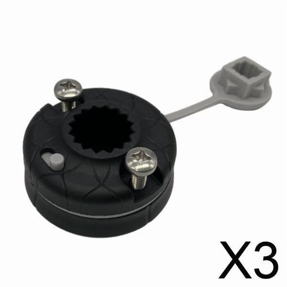 Quzzie 3xKayak Flag Pole Base Sturdy Light Pole Bracket for Dinghy Fishing Boat Yacht 3 Pcs