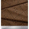 thumbnail image 3 of Soimoi Silk Fabric Check Kilim Print Fabric by Yard 42 Inch Wide, 3 of 3