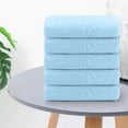 thumbnail image 4 of Big Savings! Five-Color Bear Embossed Face Towel, Soft and Absorbent Cleansing Bath Towel, Cute Bear Pattern Towel for Kids, Comfortable Towel for Facial and Bath Use, 4 of 5