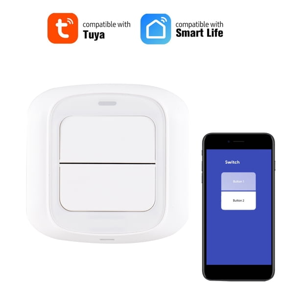 FlyFlise Wifi Dual Smart Scene Switch Push Button for DIY
