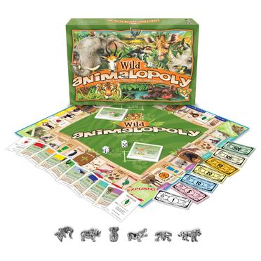 Wild Animal-Opoly 2-6 players. ages 8+