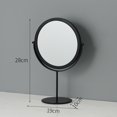 thumbnail image 1 of Lighted Tabletop Makeup Mirror Double-Sided 7X Magnification, Desk Mirror with Pedestal for Shaving, Height Adjustable BLACK A, 1 of 1
