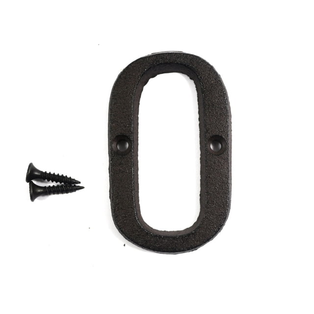 3 inch Vintage Decorative Cast Iron Metal Alphabet Letters Wall Sign Hanging Address Name Sign Letter(O)