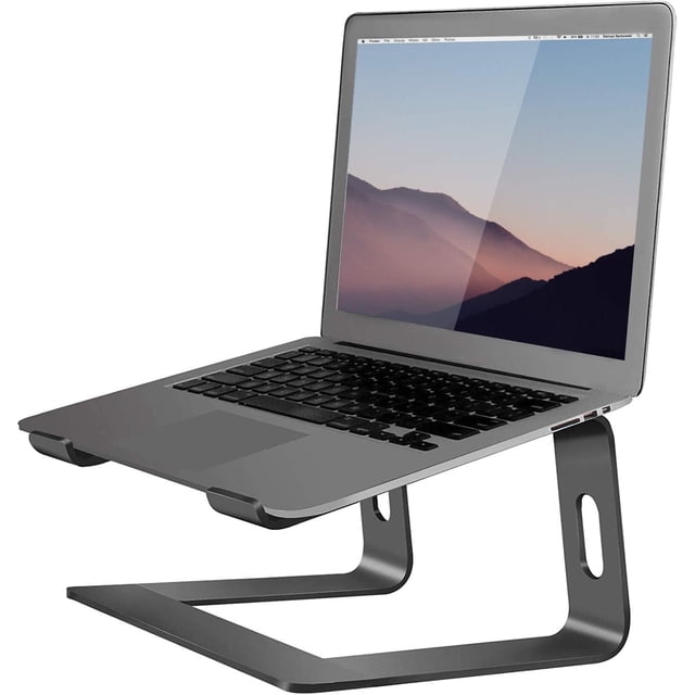 Laptop Stand Aluminum Laptop Riser Compatible with Apple Mac MacBook Air Pro to Notebook Computer Ergonomic Elevator Holder (Pink)