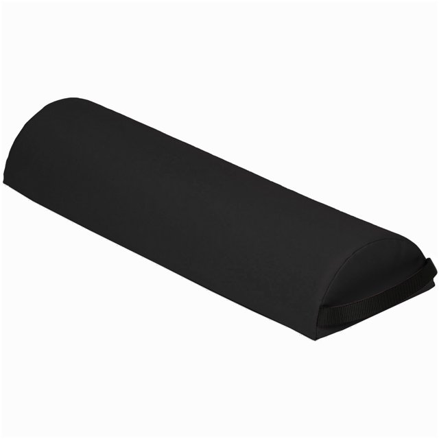 6" Diameter Deluxe Oversized Massage Table 25" Half Bolster - Charcoal Black