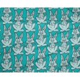 thumbnail image 4 of oneOone Tissu Polyester Lycra Imprimé Bloc de Lapin au Mètre 56 Pouces de Large, 4 of 4