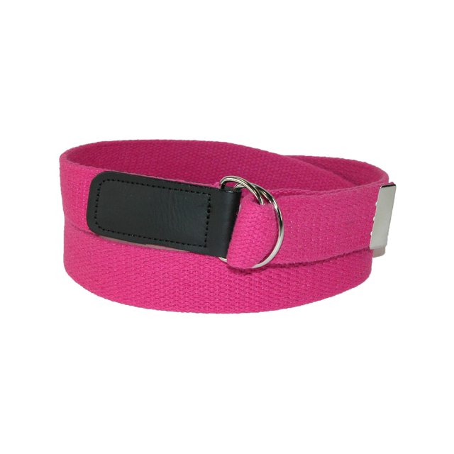 CTM® Cotton Web Belt with Double D Ring Buckle (Women's Plus Size)