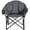 Grey, variant on Costway Folding Camping Moon Padded Chair with Carry Bag Cup Holder Portable Grey