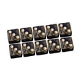 thumbnail image 4 of lionlar Acrylic Six Sided Dices Set Toys 16mm Opaque for RPG Math Teaching Golden, 4 of 6