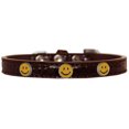 thumbnail image 1 of Happy Face Widget Croc Chien Collier Chocolat Taille 20, 1 of 1