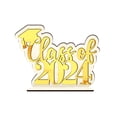 thumbnail image 2 of EGNMCR Room Decor, Home Decor 2024 Graduation Season Wooden Setup Holiday Home Decoration Wooden Sign Graduation Party Desktop Decoration Display items, 2 of 3