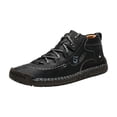 thumbnail image 2 of LSLJS Espadrilles pour Hommes, Chaussures pour Hommes Montantes d'Extérieur Chaussures Décontractées pour Hommes Chaussures en Cuir Ajustées, 2 of 9