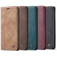 thumbnail image 2 of KOMI Wallet Case for Samsung Galaxy S9, Premium PU Leather Case Vintage Matte Wallet Flip Cover [Card Slots] [Magnetic Closure] Stand Function Folio Shockproof Full Protection for Galaxy S9 Blue, 2 of 5