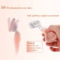 thumbnail image 2 of Women's 6-Layer Blade Razor with 55-Degree Pivoting Head - ABS+TPR Manual Hair Remover for Legs & Underarms, Mini Portable Shaver with Storage Box, Available in Green/Pink/Purple (2.99*2.09in Size), 2 of 6