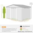 thumbnail image 3 of Outsunny 9' x 6' Garden Storage Shed w/ Steel Foundation Kit, 3 of 10
