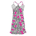 thumbnail image 4 of Jamicy Ensemble de Pyjama pour Femmes Cadeaux de la Saint-Valentin pour Femmes Hauts Sans Manches avec Shorts Ensemble de Pyjama Décontracté Imprimé Colorblock Ourlet à Volants, 4 of 5