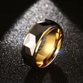thumbnail image 1 of Langgg Man Steel Fashion Ring Personalized Decoration Rings Jewellery Portable Gift Dressing Decorative Accessory Festival Party US Size 6 US Size 11, 1 of 6