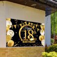 thumbnail image 3 of serony Birthday Party Banner Home Birthday Theme Backdrop Background Wall Decoration, 18 Years Old, 3 of 6