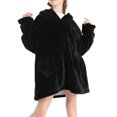 thumbnail image 3 of Faithtur Universal Warm Hooded Sweater Fashion Printing Mink Wool Home Clothes, 3 of 6