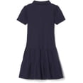 thumbnail image 2 of French Toast Girls Ruffled Pique Polo Dress, Navy, X-Small/4/5,Little Girls, 2 of 8
