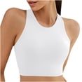 thumbnail image 3 of Sentmoon Bikini Tops for Women Curvy Bathing Suit Tummy Control Push Up Solid Color Plus Size Spaghetti Strap Backless Swimsuit for Women Summer Beach Vacation Essentials, 3 of 9