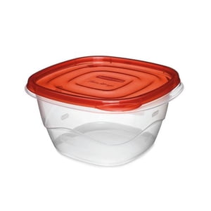 Rubbermaid TakeAlongs Food Storage Container, Deep Squares, 5.2 Cup