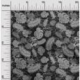 thumbnail image 2 of oneOone Viscose Chiffon Gray Fabric Tropical Leaf Craft Projects Decor Fabric Printed By The Yard 42 Inch Wide, 2 of 5