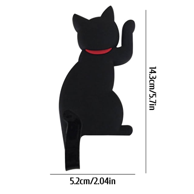 Pompotops Strong Magnetic Hook Japanese Creative Cartoon Cat Tail Refrigerator Stick Hook Clearance