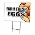 thumbnail image 2 of Farm Fresh Eggs 18"x24" Yard Sign & Stake Outdoor Plastic coroplast Window, 2 of 4