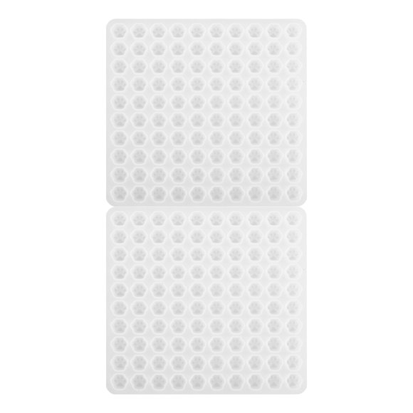 Miangastore 2 Pcs Moules en Silicone pour Empreintes de Pattes de Chien Chat Moules de Coulée en Résine pour Pattes de Chiot Chaton pour Artisanat en Résine Époxy Bricolage Boucles d'Oreilles Porte-Clés Fournitures de Fabrication de Bijoux
