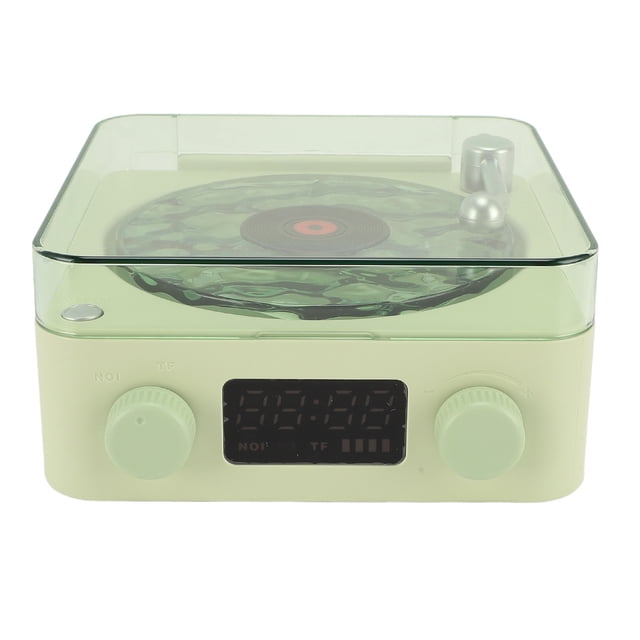 The Waves Player, Portable Vintage Waves Speaker with Adjustable Ambient Lights, Stereo Sound Music Player with Time Display for Bedroom, Party, for Sleep Relaxing