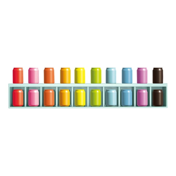 pdqouc 2026 Nouveau Jeu de Défi de Couleurs en Bouteille de 20 Pcs, Jeu de Société Familial Amusant pour Voyage en Groupe Intérieur Extérieur Camping Vacances Nuit, Activité Interactive d'Appariement des Couleurs