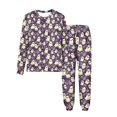 thumbnail image 2 of MKOSPLRT Pyjamas d'Halloween pour Enfants 3-15 Ans Chandails à Manches Longues Bas Resserré Pjs Joggers Mignons Imprimé Citrouille Fantômes Vêtements de Nuit Vêtements de Détente pour Fille Garçon, 2 of 9