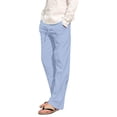 thumbnail image 2 of Men's Loose Plus Cotton Linen Summer Breathable Casual Cropped Pants Solid Drawstring Sweatpants Joggers, 2 of 5