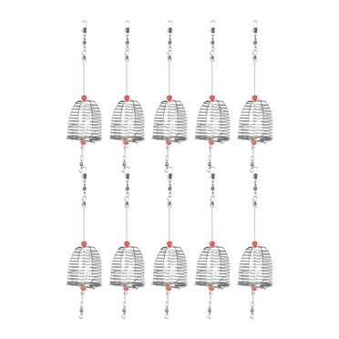 PRETXORVE Stainless Steel Metal Nesting Cage Bait Nesting Device Bait Throwing Device Bait Cage Bait Basket