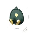 thumbnail image 3 of Abbracc 3Pcs Creative Self Adhesive Universal Hook Decoration Toothbrush Holder Storage, 3 of 6