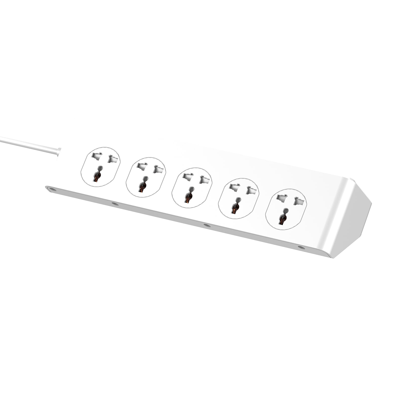 LDNIO 10-Outlet 2 Prong Power Strip with 6 USB Ports 30W PD+QC Fast Charge Power Socket Outlet Adapter 6.9ft Extension Cord Surge Protector SC10610