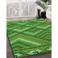 thumbnail image 3 of Ahgly Tapis Rectangulaire Lavable en Machine Intérieur Vert Émeraude Profond, 6 Pieds x 9 Pieds, 3 of 7