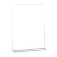 thumbnail image 1 of Harpily Acrylic Sign Holder 8.5 X 11 Vertical T Shape Clear Plastic Sign Holder Double Clear Display Stand Table Top Sign Paper Holder Sign Holder Suitable for Store Rest One Size Clear, 1 of 4