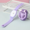 thumbnail image 4 of Mini Portable Wrist Fan. Desktop Or Handheld Two Purpose USB Charging Fan Detachable Wristband With Three Gear Of Wind Speed And Colored Lights, 4 of 6
