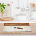 thumbnail image 3 of IH Casa Decor Acacia & Marble Serving Tray W Bon Appetit Inlay & Spreader, 3 of 4